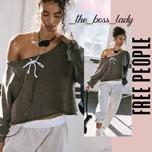 Free People sweatshirt Movement activewear pullover cotton cozy casual Medium